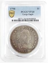 1798 U.S. Draped Bust Silver Dollar PCGS VF 20