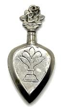 Sterling Silver Vintage Perfume Bottle Brooch.