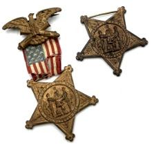 (2) Civil War Union Veterans GAR Medals