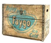 Vintage Faygo Wood Crate