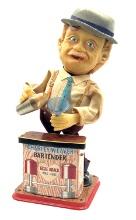 Charley Weaver Bartender Battery Operated Tin Toy