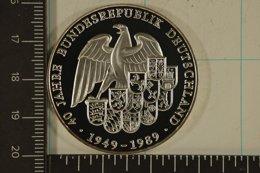 1989 GERMAN 40 JAHRE PROOF COIN "FALL OF THE
