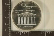 1974 CANADA SILVER $10 MONTREAL OLYMPICS BU