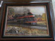 FRAMED  TRAIN PICTURE
