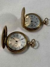 PAIR OF HUNTER CASE POCKET WATCHES