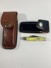 FOLDING CASE KNIFE WITH TWO SHEATHS