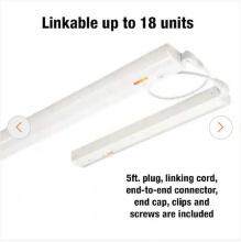 Commercial Electric Plug-In 24 inch Linkable LED Undercabinet Light Task Under Counter Kitchen