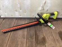 Ryobi 18V 22in cordless hedge trimmer*TURNS ON*TOOL ONLY*