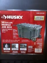 Husky 50gal. Mobile Job Box*MISSING WHEELS*