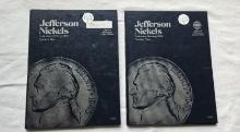 2 - Jefferson Nickel Folders with coins