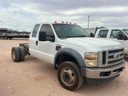 2008 FORD F-550 CAB AND CHASSIS(INOPERABLE)