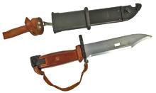 Soviet Military Issue Bakelite AK-47 Rifle Wire-Cutter Bayonet  (C1B)