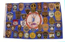 Police Patch Collection and Flag (KDW)