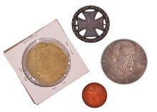 WW2 Era German Coins and Pin (DTE)