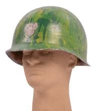 US Military WWII Front-Seam M1 Helmet & Capac Liner (HRT)