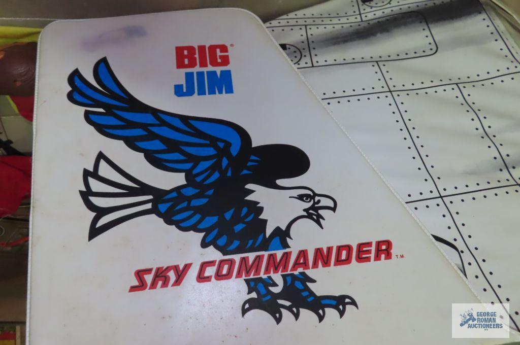 Big Jim Sky Commander action figure with accessories and carrying case
