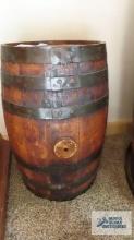 Small wood barrel