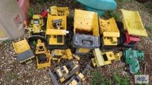 Lot of Tonka trucks and other toys
