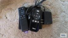 Roku TV box with two remotes