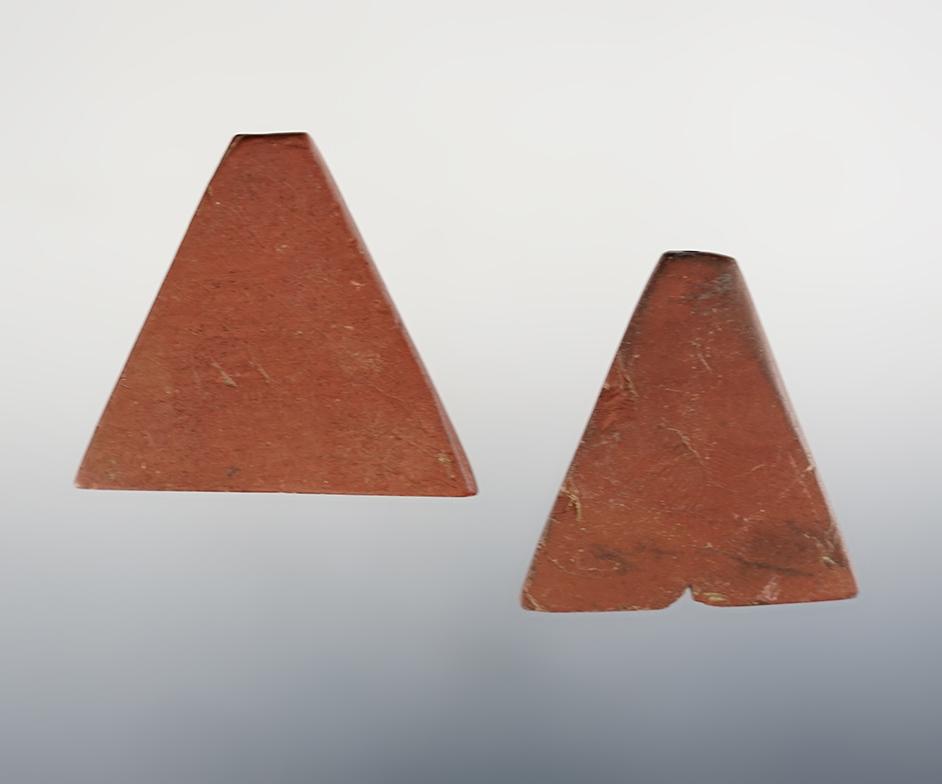 Trapezoidal Beads. Found at the Townley Reed Site in Geneva, New York. Circa 1710-1745.