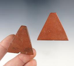 Trapezoidal Beads. Found at the Townley Reed Site in Geneva, New York. Circa 1710-1745.