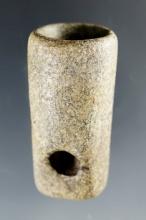 1 11/16" well polished Stone Vase Pipe. Ex. Moffett collection.