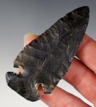 3 1/4" Archaic Bevel made from well patinated Coshocton Flint. Found in Defiance Co., Ohio.