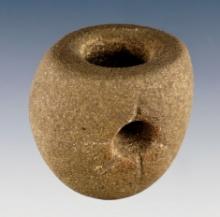 1 1/2" Pipe found at the Riker Site, Midvale, Tuscarawas Co., Ohio. Patinated Sandstone.