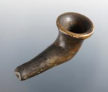 2" Clay Iroquois Pipe with some restoration. Found in New York. Ex. Iron Horse collection.