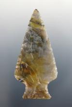 Thin and well made 2 3/4" Flint Ridge Flint Ashtabula found in Franklin Co., Ohio. Bennett COA.