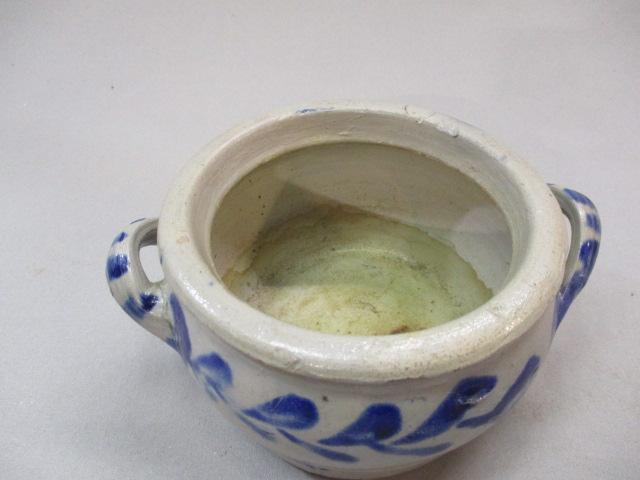 Salt Glazed Stoneware Pottery 3" - has chip