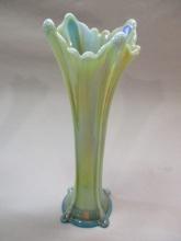 Northwood Carnival Glass Swung Vase 10 1/2"