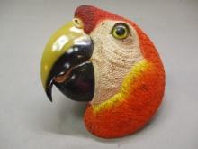 Chalkware Parrot Wall Hanging