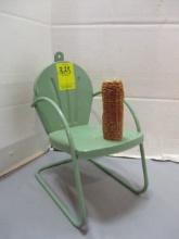 Small Metal Chair Squirrel Corn Feeder