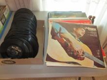 Large Collection of Classic Country 45 and Vinyl LP's