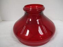 Ruby Red Art Glass Lamp Shade