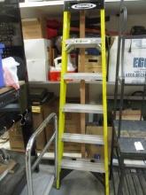 Werner Medium Duty 6' Yellow Fiberglass Step Ladder