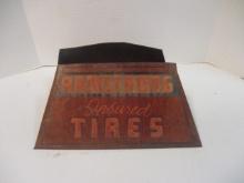 Vintage Metal "Armstrong Insured Tires" Tire Store Display Stand