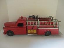 Vintage Structo Toys Pressed Steel "S.F.D. Pumper" Toy Fire Truck