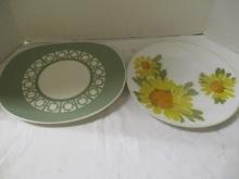 Harkerware and Mikasa Art Deco Platters