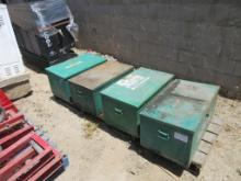 (4) Greenlee Containers W/Hydraulic Pipe Benders,