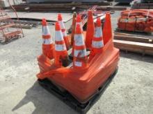 Lot Of Orange Safety Cones