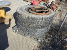 Lot Of (2) Truck Tractor Rims & Tires