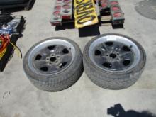 Lot Of (2) 225/40ZR 18 Tires W/5-Lug Rims