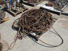 Lot Of Various Steel Lifting Cables