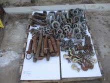 Lot Of Misc Shackles, Hooks, Pins & Chains