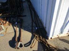 Lot Of (4) Approx 20' Steel Cable Slings