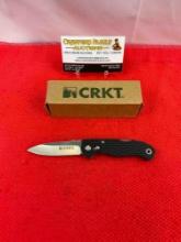 CRKT Steel 2.5" Folding Blade Pocket Knife Model 7253Z Lake 111 Mountaineer Knife. NIB. See pics.