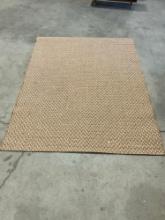 Brown Weave Area Rug - 6'9" x 5'2" - Good condition