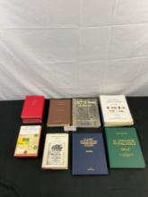 19 pcs Vintage Book Assortment. Stamp Collecting, American Ghost Towns, Irish Politics. See pics.